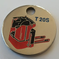Jeton De Caddie - FENWICK - T 20S - 78 ELANCOURT - En Métal - (1) - - Trolley Token/Shopping Trolley Chip