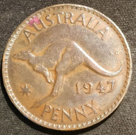 AUSTRALIE - AUSTRALIA - 1 PENNY 1947 - George VI - KM 36 - ( Kangourou ) ( Un Point "." Après PENNY ) - Penny