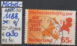 1981 - NIEDERLANDE - SM "450 J. Staatsrat - Landkarten 1531+1981" 65 Mehrf. - O Gestempelt - S.Scan  (1188o Nl) - Usados