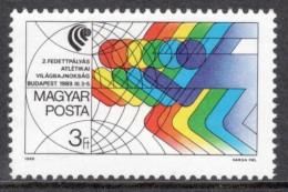 Hungary 1989  Single Stamp Celebrating World Athletics Championships, Budapest In Fine Used - Gebruikt