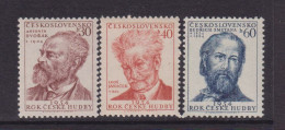 CZECHOSLOVAKIA  - 1954  Musicians  Set  Never Hinged Mint - Unused Stamps