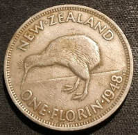 NOUVELLE ZELANDE - NEW ZEALAND - ONE - 1 FLORIN 1948 - George VI - KM 18 - Nouvelle-Zélande
