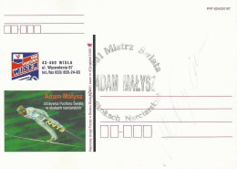 Poland Postmark (A227): 2001 Sport A.Malysz World Champion In Ski Jumping (autograph) - Entiers Postaux