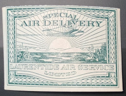 LAURENTIDE AIR SERVICE 1924 25c XF MNH** #CL2 (Canada Private Commercial Airlines Local Air Post Vignette Meeting Aérien - Aéreo