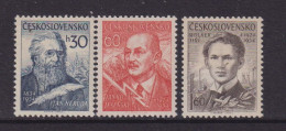 CZECHOSLOVAKIA  - 1954  Poets  Set  Never Hinged Mint - Unused Stamps