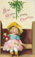 Ellen Clapsaddle - Happy Christmas - Embossed Card - Cpa Gaufrée - Reliefkaart - Clapsaddle