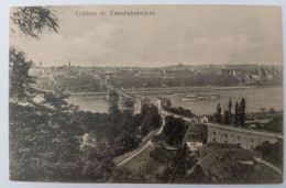 Koblenz Mit Eisenbahnbrücke, Ca. 1930 - Koblenz