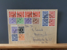 106/610 LETTRE  GERMANY  1946 STAMS MIXTE  BIZONE/ALLIIERTE BESETZUNG - Briefe U. Dokumente