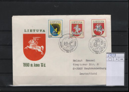 Litauen Michel Cat.No. FDC 505/507 Adressed - Lituanie