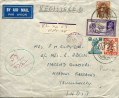 1942 Persia Afghanistan India FPO 35 To Trimulgherry - Irán