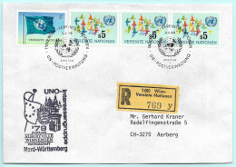 UNO-Wien R-FDC 24.8.79 Mi:NT-WN 1+4 - Cartas & Documentos