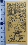 Exlibris Pour Tukiainen. Scout Hockey Glace Parapluie Musique. Ex-libris For Tukiainen. Scout Ice Hockey Umbrella Music - Ex-libris