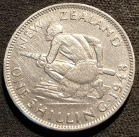 Pas Courant - NOUVELLE ZELANDE - NEW ZEALAND - 1 SHILLING 1948 - George VI - KM 17 - Nueva Zelanda