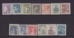 CZECHOSLOVAKIA  - 1954  Occupations Definitives  Set  Never Hinged Mint - Nuovi