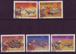 Asie - Kazakhstan - Reptiles - 5 Timbres Différents - 6806 - Kasachstan