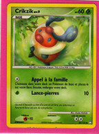 Carte Pokemon 2008 Diamant Et Perle Tresor Mysterieux 86/123 Crikzik 60pv Bon Etat - Diamond & Pearl 