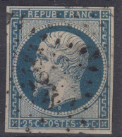 TIMBRE FRANCE REPUBLIQUE 25c N° 10 OBLITERATION PC - BONNES MARGES REGULIERES - 1852 Luigi-Napoleone