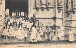 18-CHATEAUNEUF-SUR-CHER- LA PROCESSION DE NOTRE-DAME DES ENFANTS , LES ANGES - Chateauneuf Sur Cher