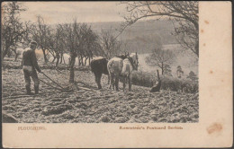 Ploughing, 1905 - Rowntree's Postcard - Attelages