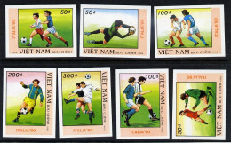 Vietnam Série Complète Non Dentelé Imperf Football CM 90 ** - 1990 – Italia
