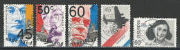 Niederlande NVPH 1191-93, 1198-99 , Mi 1151-53, 1158-59 O - Gebraucht