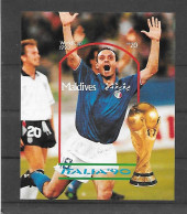 Maldives Bloc Non Dentelé Imperf Football CM 90 ** - 1990 – Italien