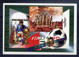 Madagascar Bloc Non Dentelé Imperf Football CM 90 ** - 1990 – Italy