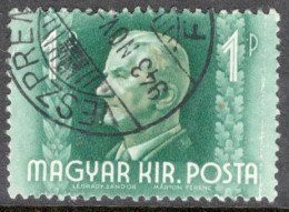 Hungary 1941  Single Stamp Celebrating Miklos Horthy In Fine Used - Oblitérés