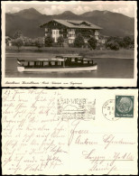 Ansichtskarte Bad Wiessee Landhaus Hanslbauer, Fahrgastschiff 1937 - Bad Wiessee