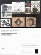 Div. Schach-Motive Chess Signs Appearing On Correspondence 1980 - Contemporain (à Partir De 1950)