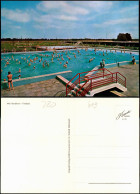 Ansichtskarte Nordhorn Freibad Schwimmbad Belebt 1980 - Nordhorn