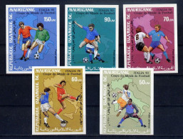 Mauritanie Série Complète Non Dentelé Imperf Football CM 90 ** - 1990 – Italien