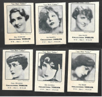 W696 - VIGNETTES CHCOLAT TOBLER - MARY PICKFORD - DOLLY DAVIS - LILY DAMITA - POLA NEGRI - BEBE DANIELS - GLORIA SWANSON - Foto's