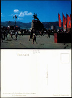 Postcard Ulan Bator Monument To D. Sukhe-Bator, Mongolia 1980 - Mongolia