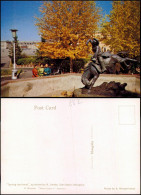 Postcard Ulan Bator Taming The Horse Sculpture By N. Jamba Mongolia 1980 - Mongolië