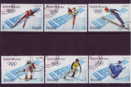 Afrique - Guinée Bissau - Albertville'92 - Jeux Olympiques D'hiver - 6 Timbres Différents  - 6822 - Guinée-Bissau