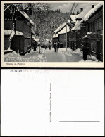 Ansichtskarte Altenau-Clausthal-Zellerfeld Straße Im Winter 1956 - Altenau