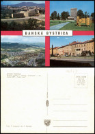 Postcard Neusohl Banská Bystrica Mehrbildkarte Mit 4 Ortsansichten 1980 - Slowakei