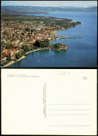 Ansichtskarte Langenargen Am Bodensee Luftbild Mit Hafen 1981 - Langenargen