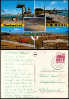 Ansichtskarte Norddeich-Norden Mehrbild: Luftbild, Schwimmbad, Strand 1985 - Norden