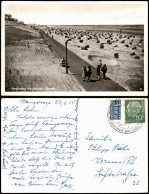 Ansichtskarte Wangerooge Strand, Promenade 1955 - Wangerooge