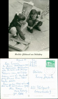 Glückwunsch Schulanfang Einschulung DDR Karte Mädchen Mit Zuckertüte 1984/1973 - Premier Jour D'école