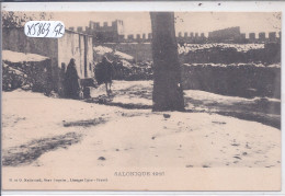 GRECE- SALONIQUE EN 1916- SOUS LA NEIGE - Grèce