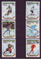 Asie - Kampuchea - Albertville'92 - Jeux Olympiques D'hiver - 6 Timbres Différents  - 6826 - Kampuchea