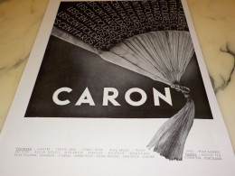 ANCIENNE PUBLICITE LES CENT DE CARON 1936 - Sonstige & Ohne Zuordnung