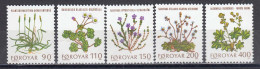 Faroe Islands 1980 - Flowers, Mi-Nr. 48/52, MNH** - Färöer Inseln