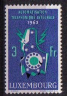 Luxemburg 1963 Telephone Y.T. 637 ** - Neufs