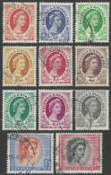 Rhodesia & Nyasaland. 1954-56 QEII. 11 Used Values To 2/6. SG 1etc. M3102 - Rhodésie & Nyasaland (1954-1963)