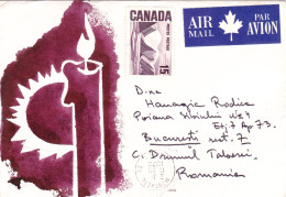 HISTORICAL DOCUMENTS  STANS  POSTA STATIONERY1972 CANADA TO ROMANIA - Briefe U. Dokumente