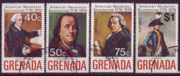 Amérique - Grenada - American Revolution Bicentennial - 1776-1976 - 4 Timbres Différents  - 6834 - Grenada (1974-...)